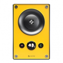 TCIS-1 - Turbine IP Intercom Station in high visibility yellow, 1 call button, 10W speaker